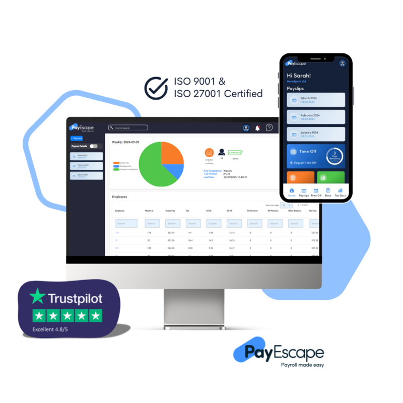 Cloud-Based Payroll Software - UK Based Software - PayEscape